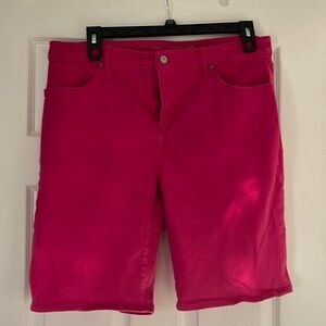 Hot Pink Chico’s Denim Shorts